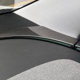 Dry Carbon Fiber Upper Dashboard Split Overlay for Model Y Juniper