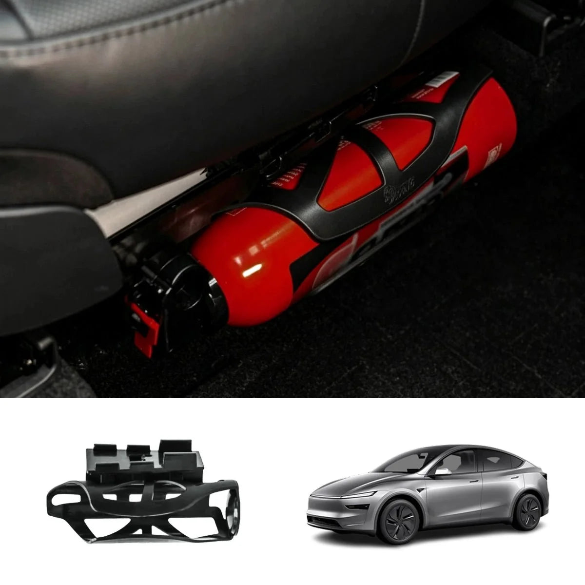Front Under Seat Fire Extinguisher Holder for Tesla Model Y/Y L