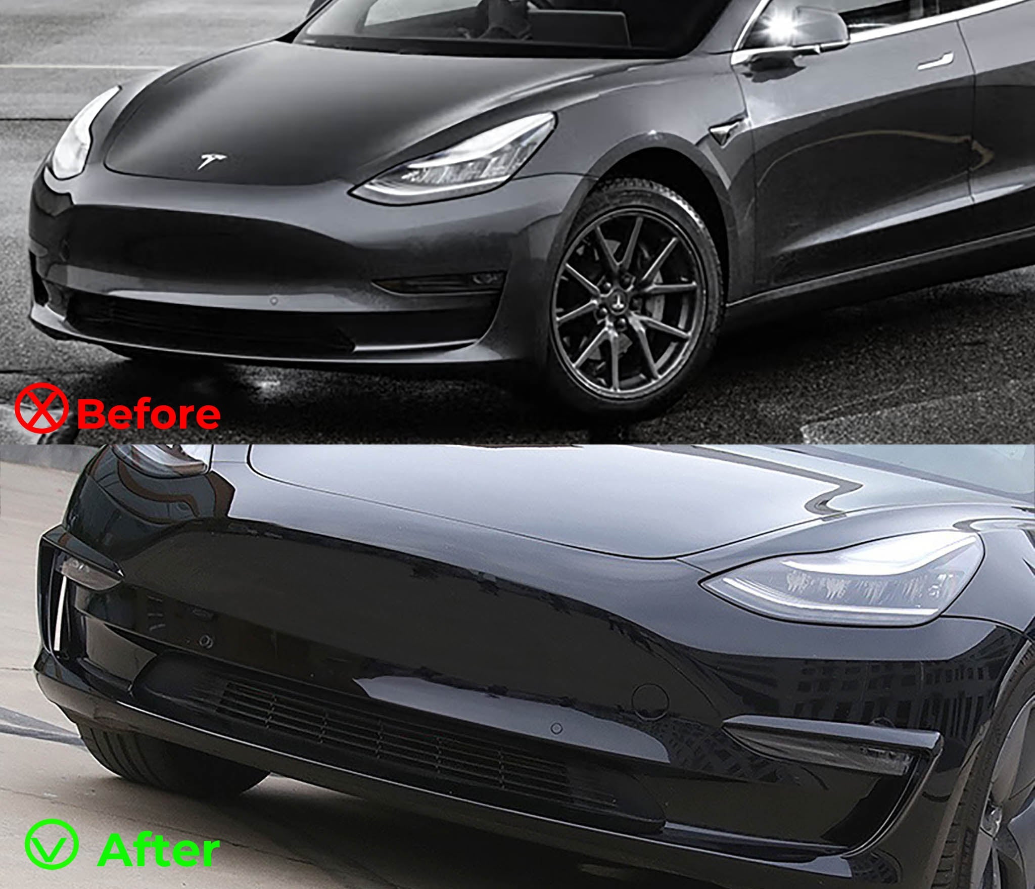 Fog Light Trim for Tesla Model 3 & Y (ABS Plastic)