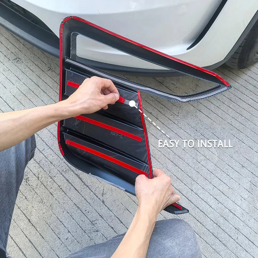 ABS Fog Light Trim Covers Exterior Upgrade for 2026 New Tesla Model Y L