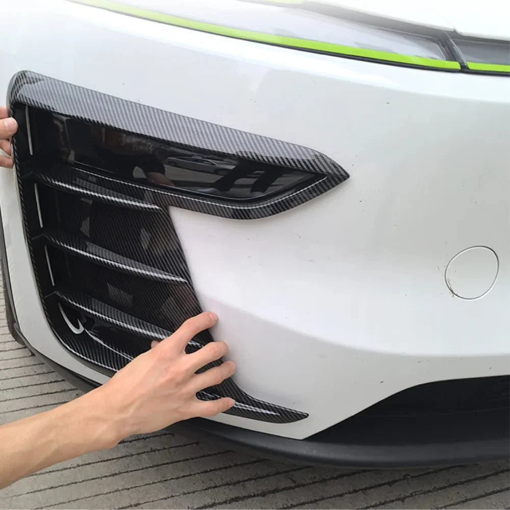 ABS Fog Light Trim Covers Exterior Upgrade for 2026 New Tesla Model Y L