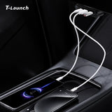Under Screen Foldable Hidden USB-C Hub for Tesla Model 3/Y/Y L
