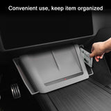 Custom Silicone Center Console Storage Trays for Refreshed Tesla Model X 2021+ – Dust-Resistant, Non-Slip Interior Organizer