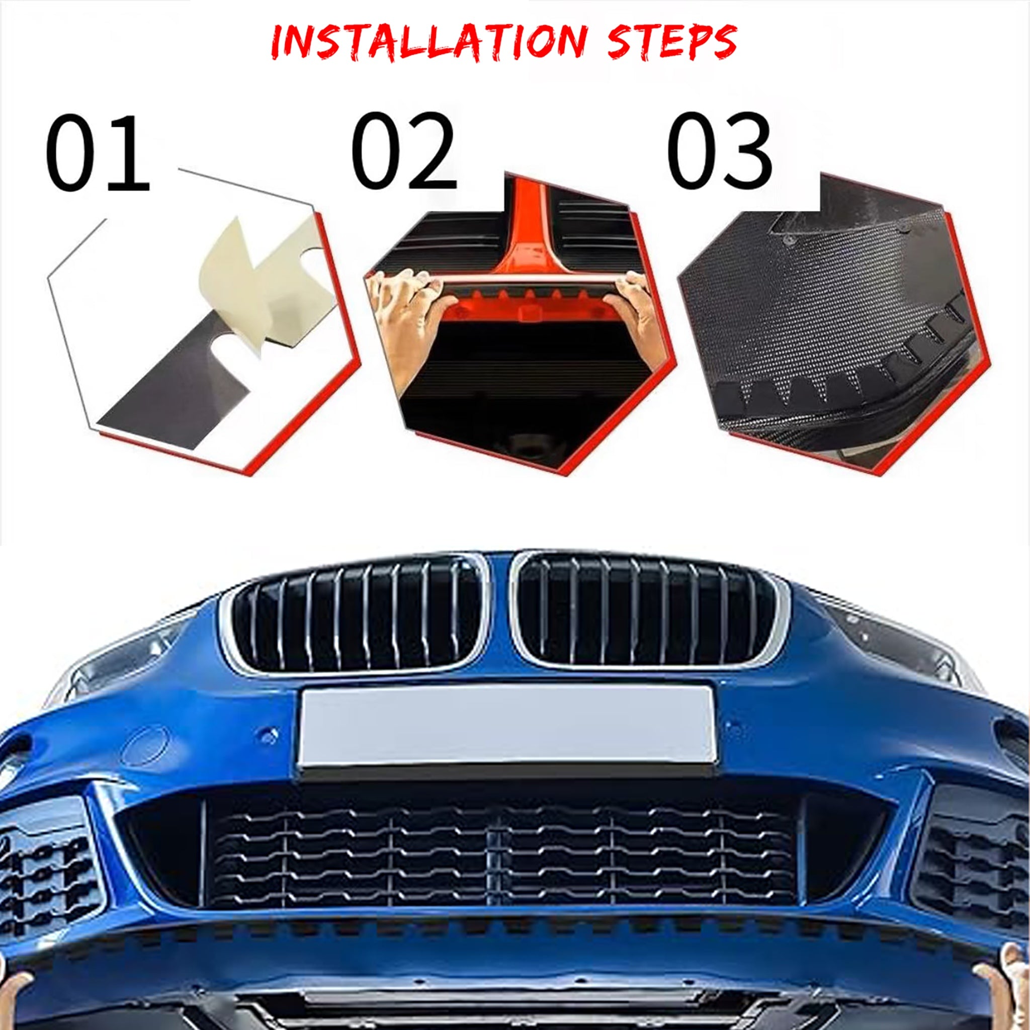 Tesla Front Bumper Skid Plate Protector – Durable ABS Splitter Guard for Driveway & Speed Bump Protection