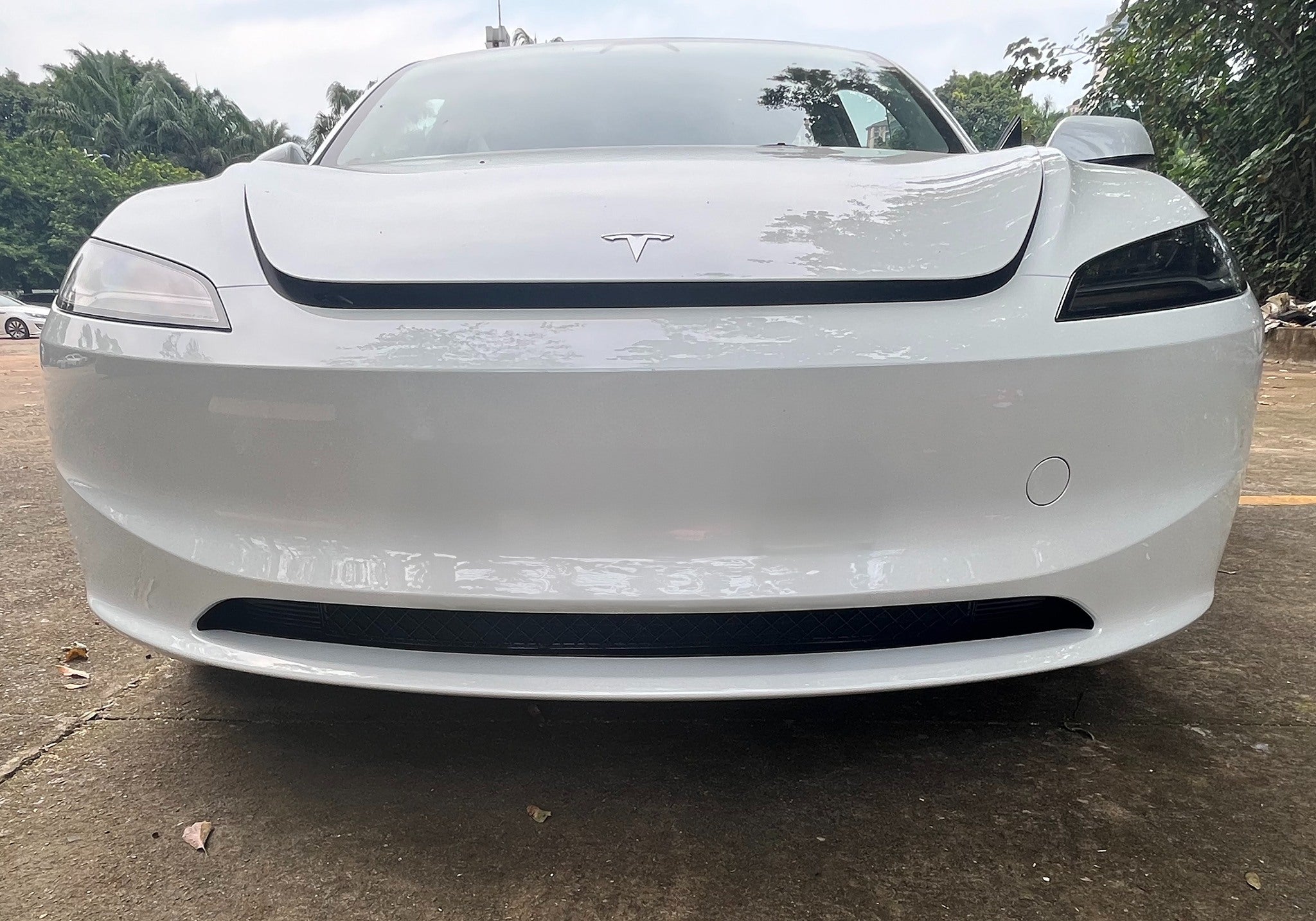 Front Bumper Grille Insert for 2024+ Tesla Model 3 Highland – Custom Fit with Removable Mesh, Debris Protection, and Easy Cleaning