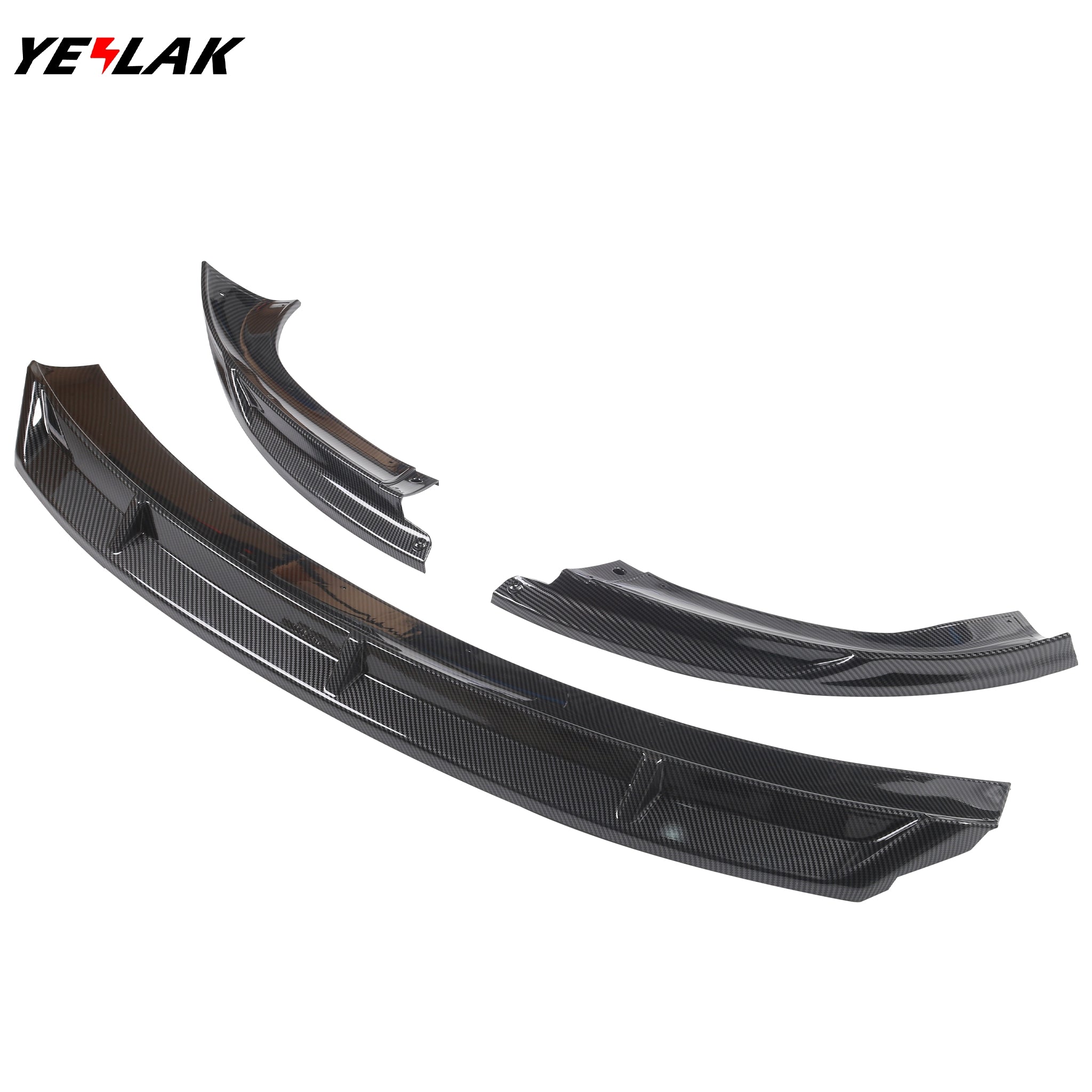 Aero Front Lip Spoiler For Tesla 2024+ Model 3 Highland (3 pieces)