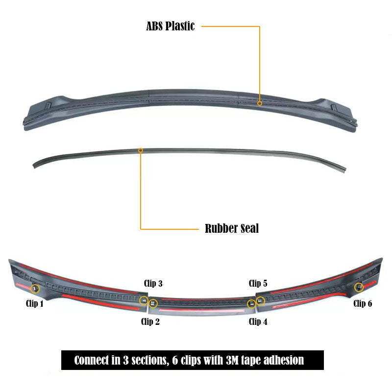 Front Trunk Weather Rubber Seal For Tesla Model Y-Vehicle Parts & Accessories-Teego