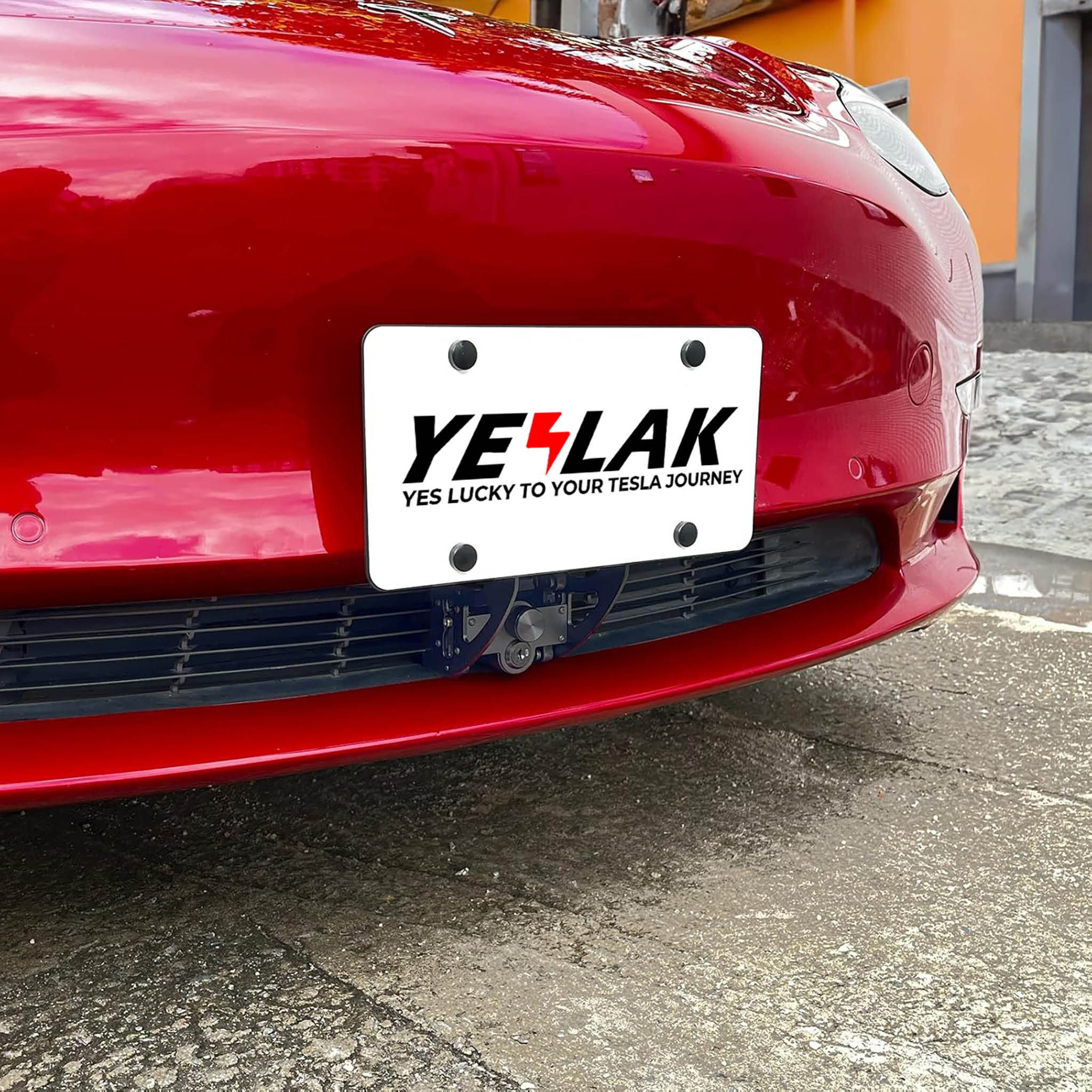 Premium Aluminum Anti-Theft License Plate Holder for Tesla Model 3, Model Y & Model 3 Highland | No-Drill Installation | US/Canada Fit