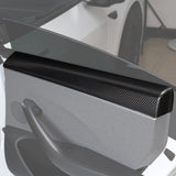 Rear Carbon Fiber Upper Door Panel Cover installed on 2024+ Model 3 highland