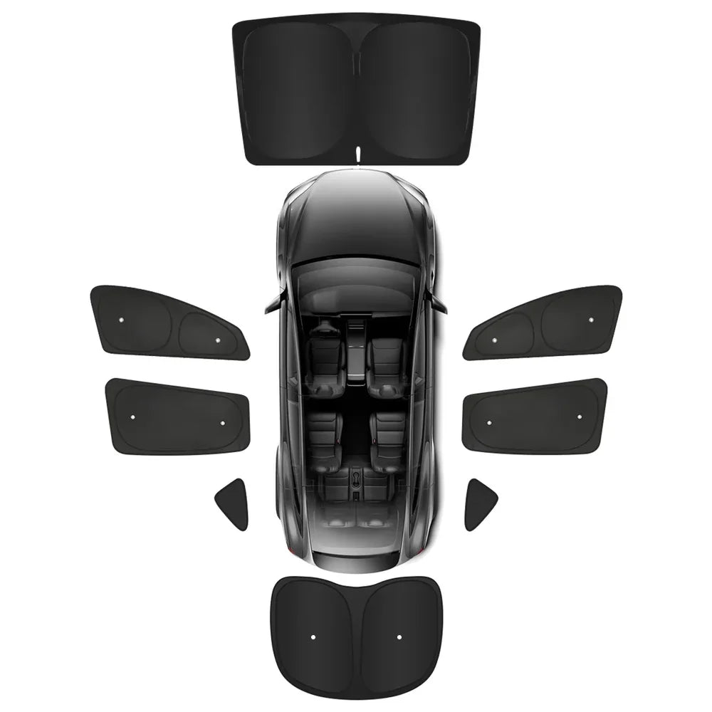 Privacy & UV Heat Insulation Window Sunshade for Tesla Model YL 6-Seater 2026+
