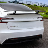 GT Style Real Carbon Fiber Spoiler Wing for Tesla Model 3 – Sporty Aerodynamic Rear Trunk Upgrade