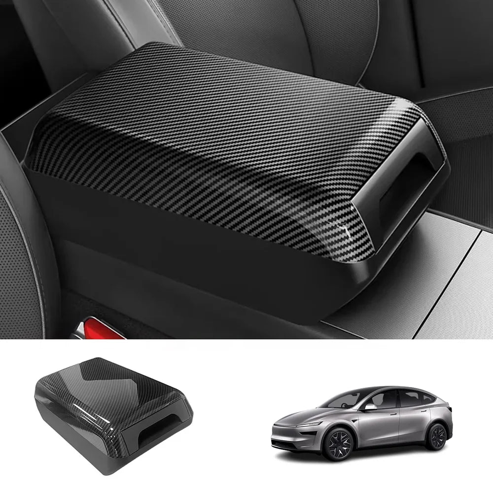 Raised Armrest Cover with Hidden Storage for Tesla Model Y L 2026+