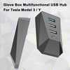 Tesla Glove Box USB Hub – Multi-Port High-Speed Data Transfer for Model 3/Y (Dashcam & Sentry Mode Compatible)