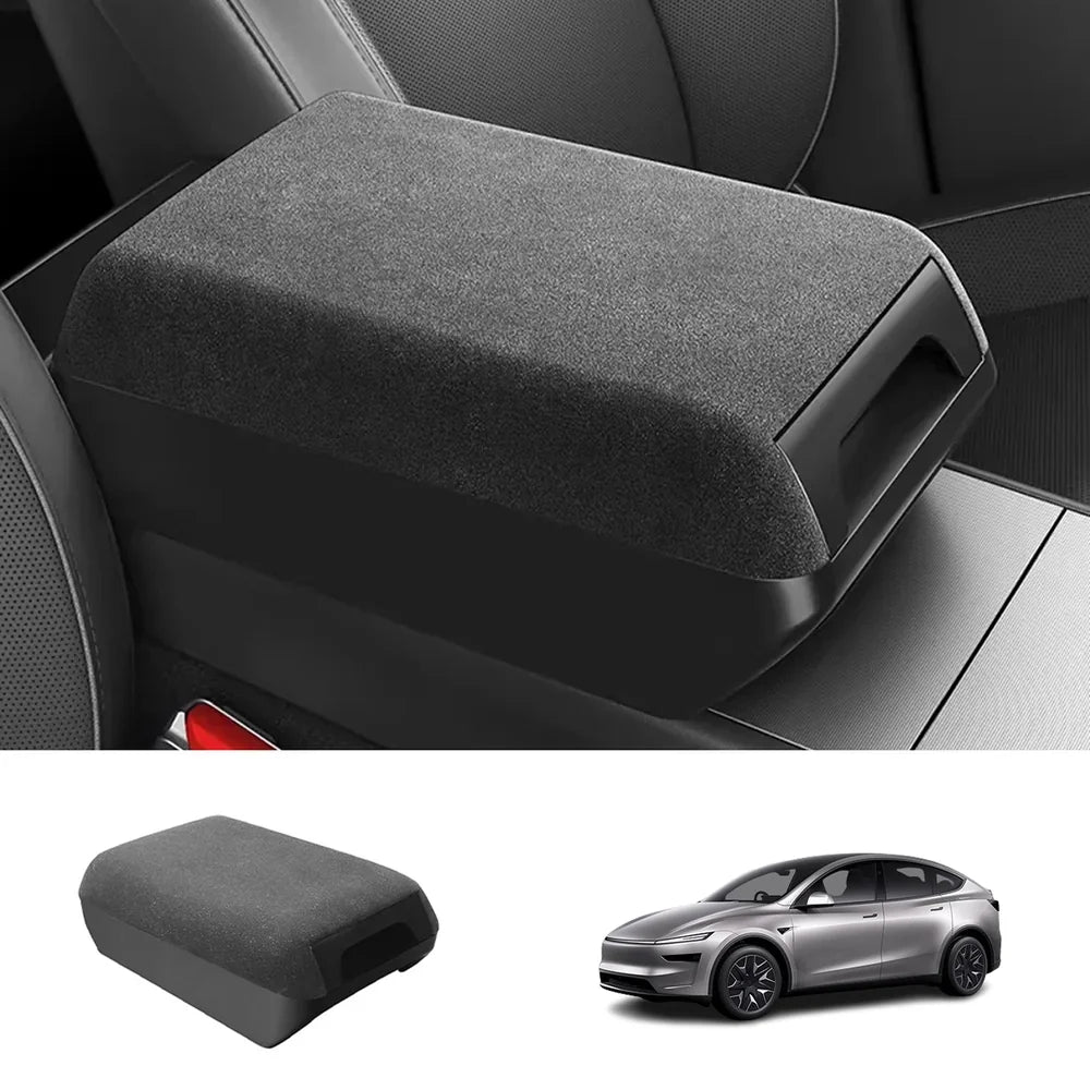 Raised Armrest Cover with Hidden Storage for Tesla Model Y L 2026+