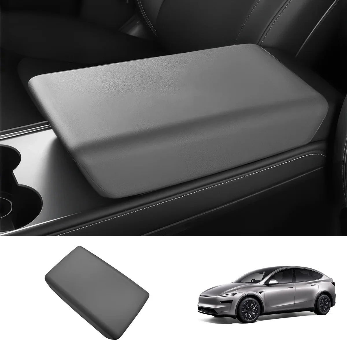 TPE Center Console Armrest Cover for Tesla Model Y L 2026+