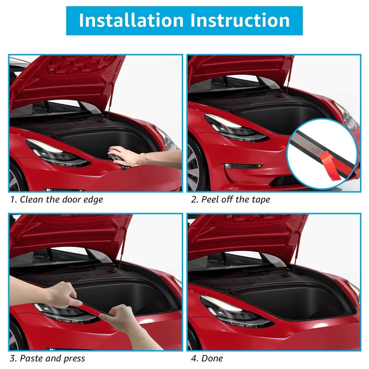 Tesla Model 3 / Y Wind Noise Reduction Door Seal Kit