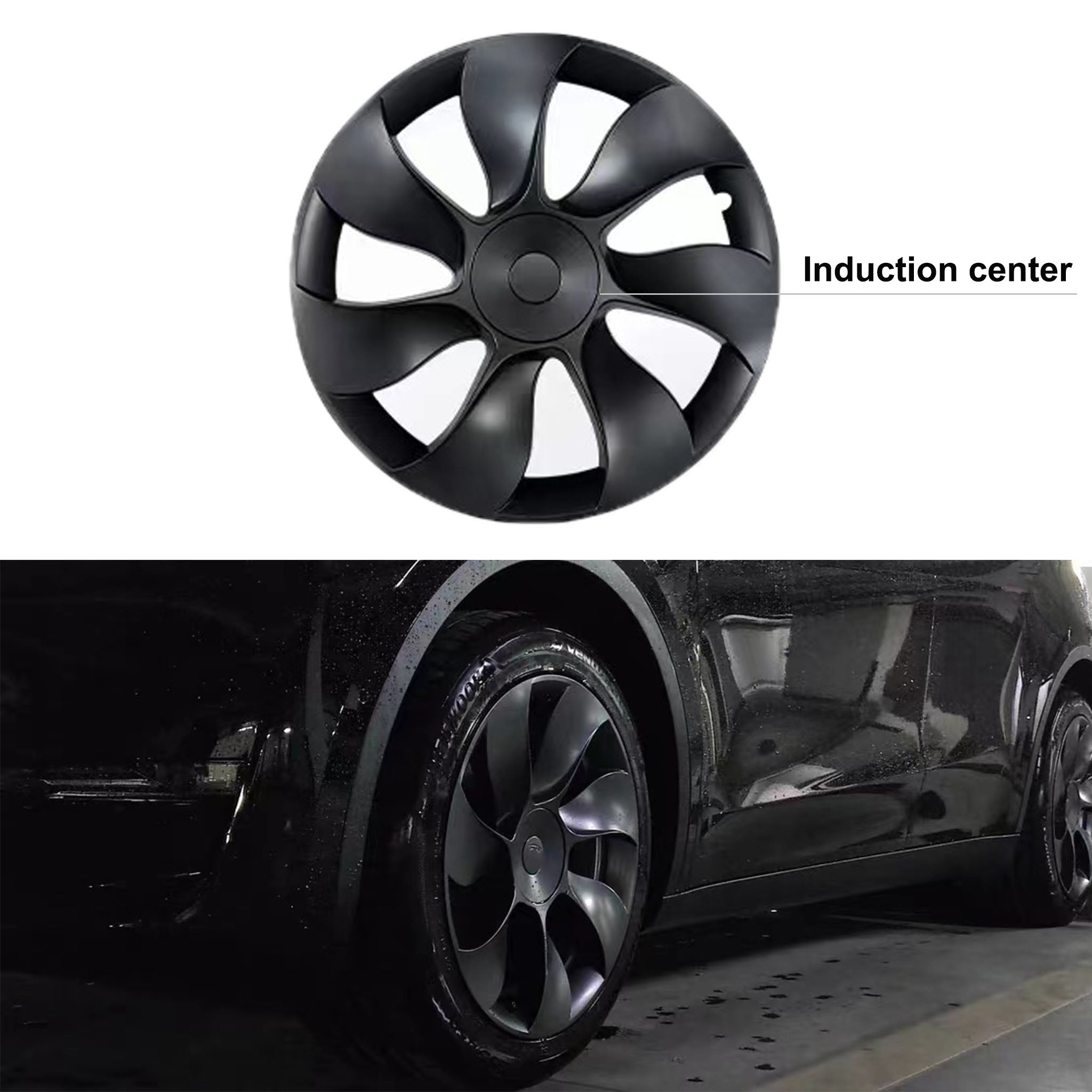 Teego Wheel Cover Hubcap 19 inch for Model Y - Induction center