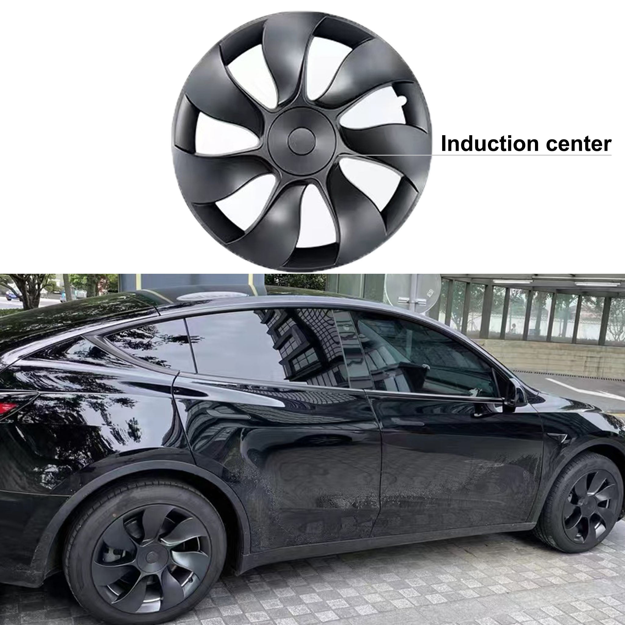 Teego Wheel Cover Hubcap 19 inch for Model Y - Induction center