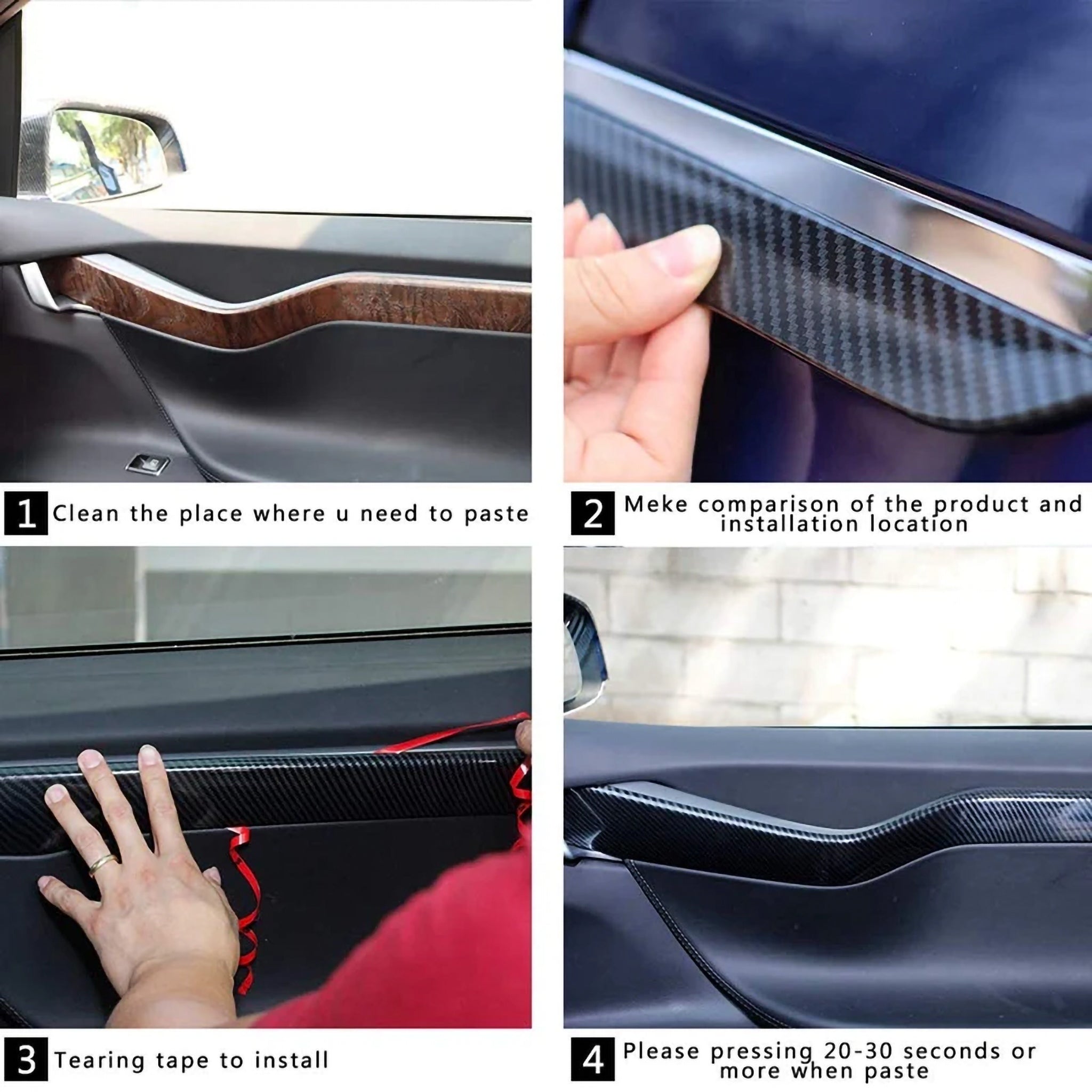 Interior Door Trim For Pre-Refresh Model S 2012-2021
