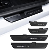LED illuminated Welcome Pedal Door Sill Protector for Tesla Model 3 highland