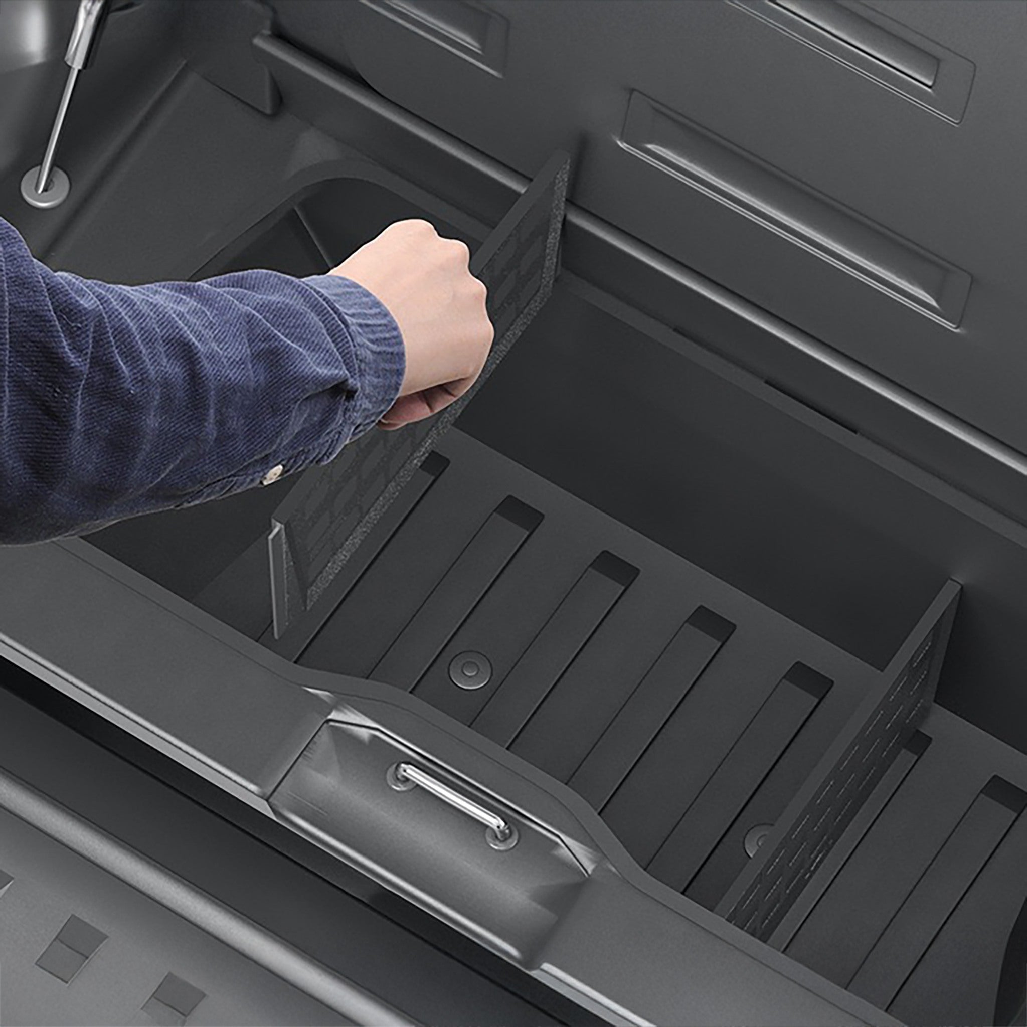 Custom Gear Locker Subtrunk Dividers for Tesla Cybertruck 2024