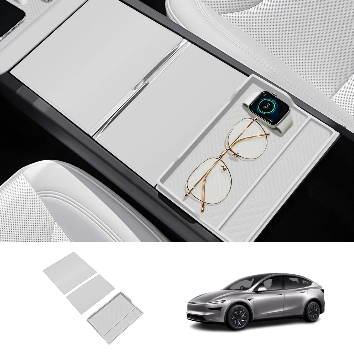 Center Console Organizer & Protector Full Set for Tesla Model Y L 2026+