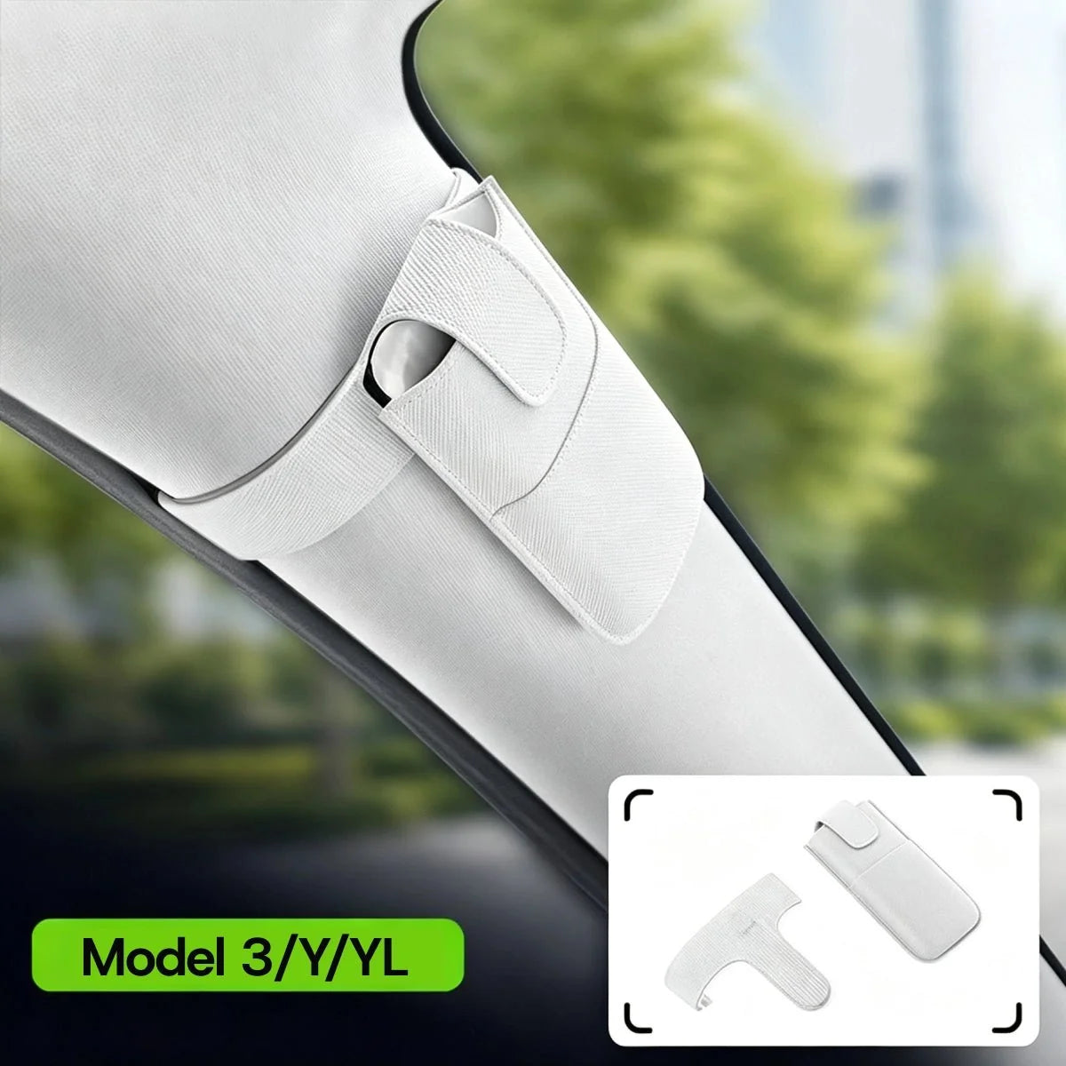 TESSGO Magnetic A Pillar Glasses Holder for Model 3 Model Y and Model YL 2021–2024