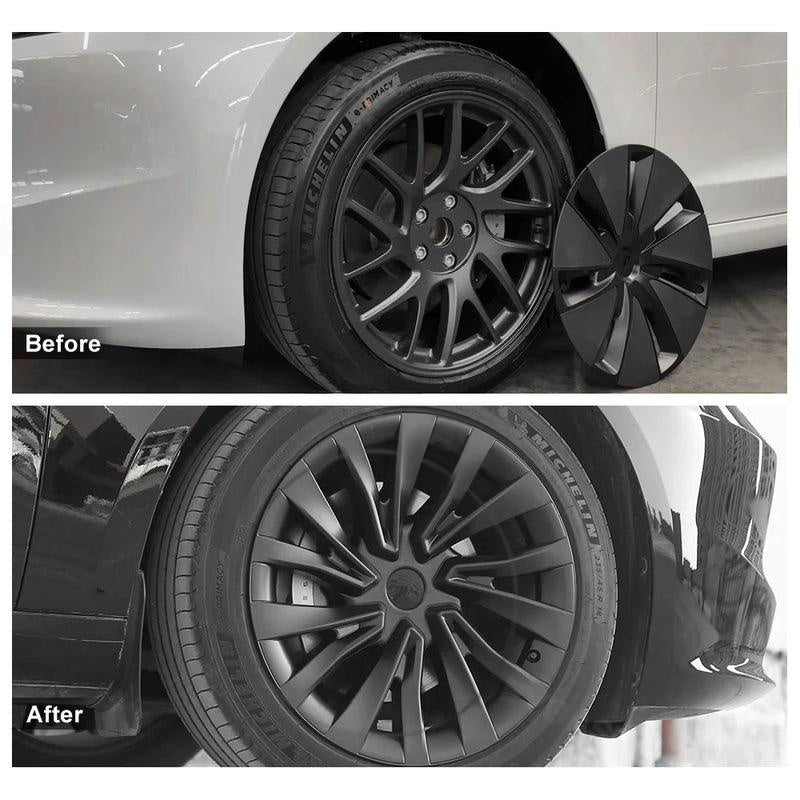 18-inch Arachnid-style wheel covers for Model 3 Highland