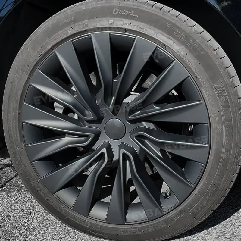 Tessgo Tesla Model 3 Arachnid Wheel Cover 18 inch Sport Model S Plaid Version Wheel Cap 4PCS Matte