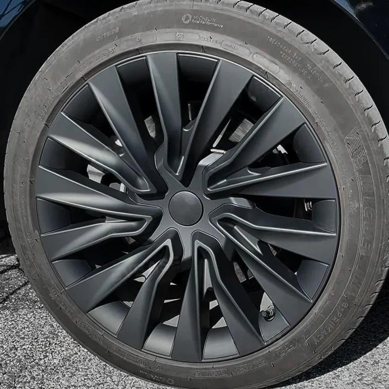 18-inch Arachnid-style wheel covers for Model 3 Highland