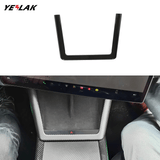Carbon Fiber Charging Pad Frame Overlay For 2021-2026 Model S / X