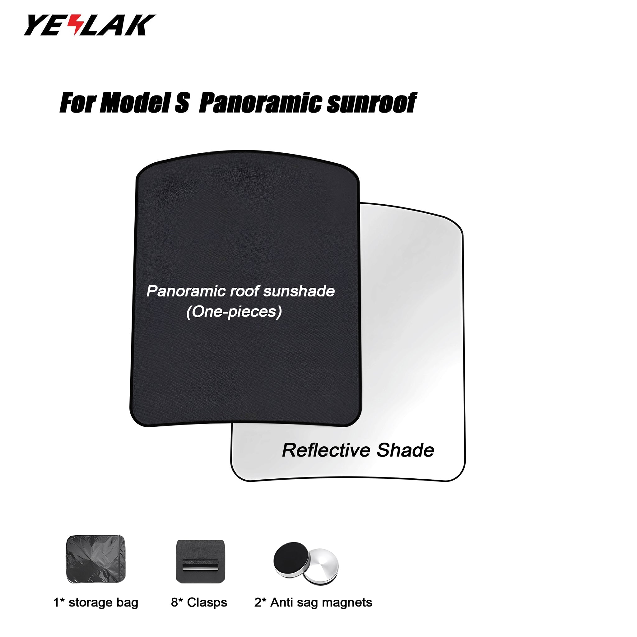Panoramic Roof Sunshades For Tesla Model S