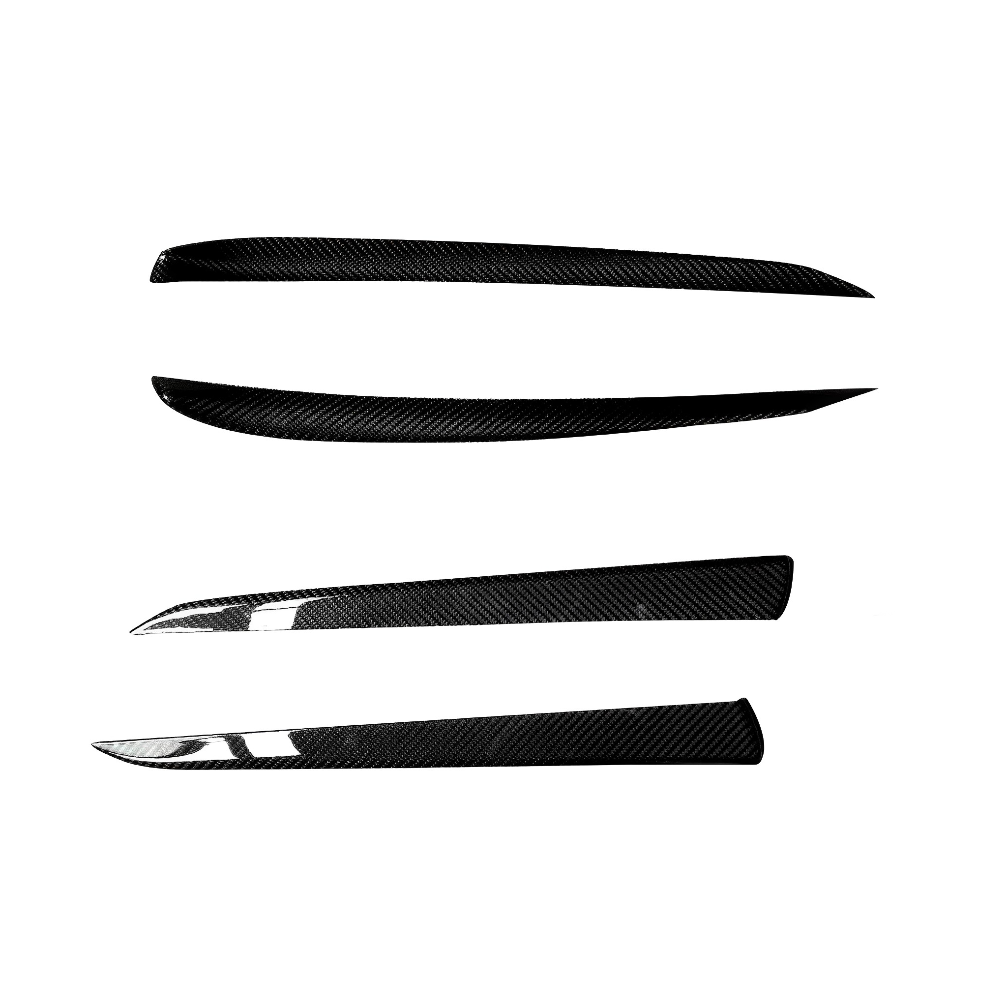 Premium Real Carbon Fiber Interior Door Trim Kit for Tesla Model S/X | OEM Fit & Plaid Compatible 2021-2026+