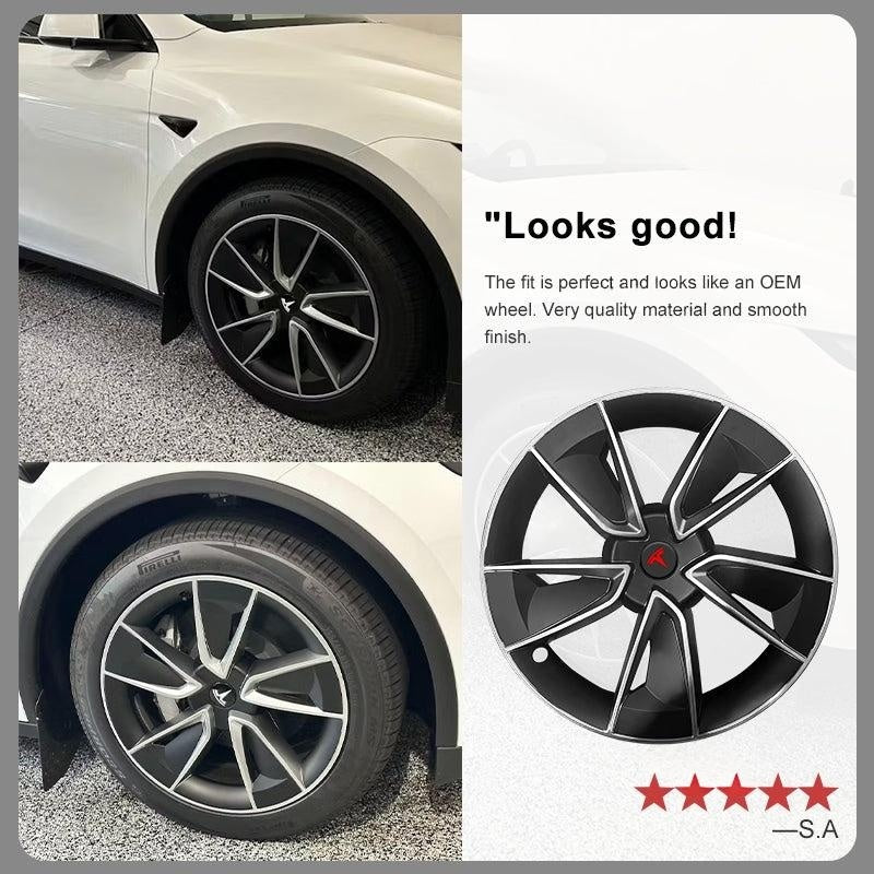 Model Y Juniper 19 Inch Wheel Covers With Performance Style Hub Caps 4PCS