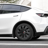 Tessgo 19" Überturbine Style Wheel Covers for Model Y Juniper – Matte Black Hubcaps for Crossflow Wheels, OEM Fit Upgrade