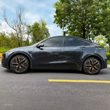 Model Y Juniper 19" Wheel Covers Satin Bronze Hubcaps Inspired By Model Y Performance