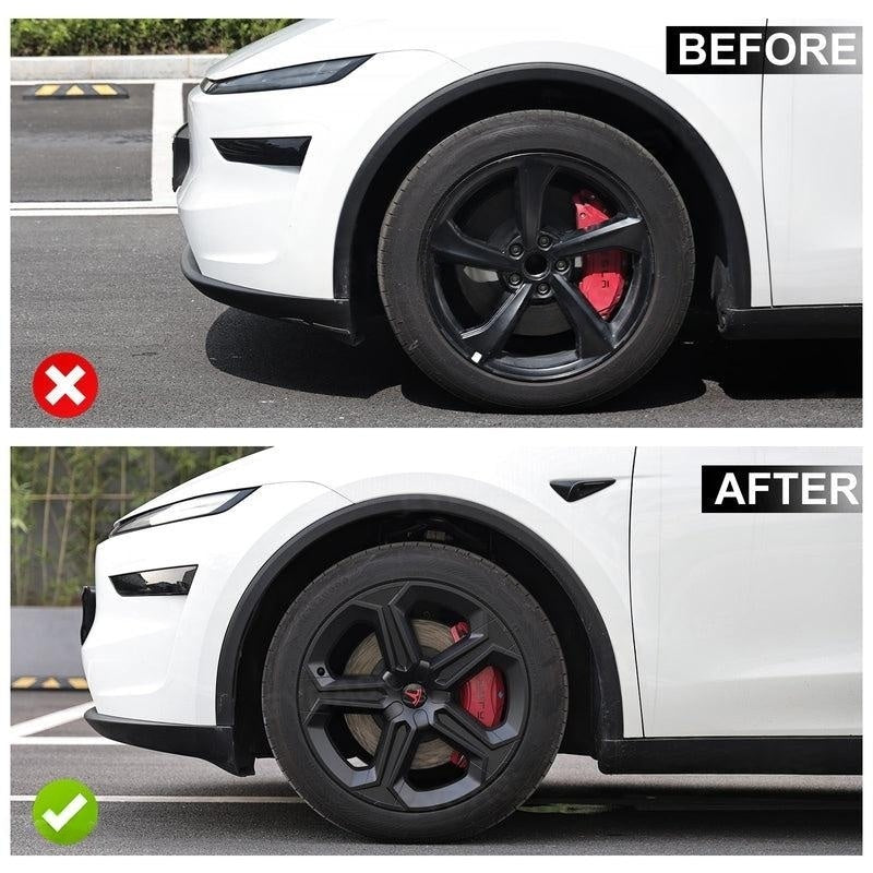 Model Y Juniper 19" Wheel Covers with Futuristic Off-Road Style Hubcaps Full Rim Protectors for Tesla