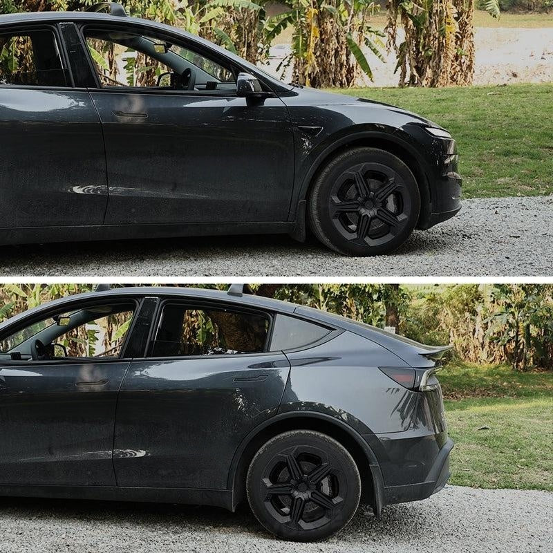 Model Y Juniper 19" Wheel Covers with Futuristic Off-Road Style Hubcaps Full Rim Protectors for Tesla