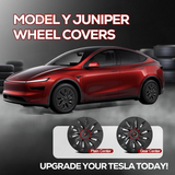 19" Aero Style Wheel Covers for Model Y Juniper Matte Black