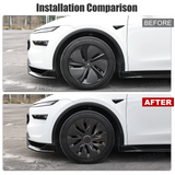 Model Y Juniper Aero-Style Wheel Covers for Tesla 19" Wheels Matte Hubcaps