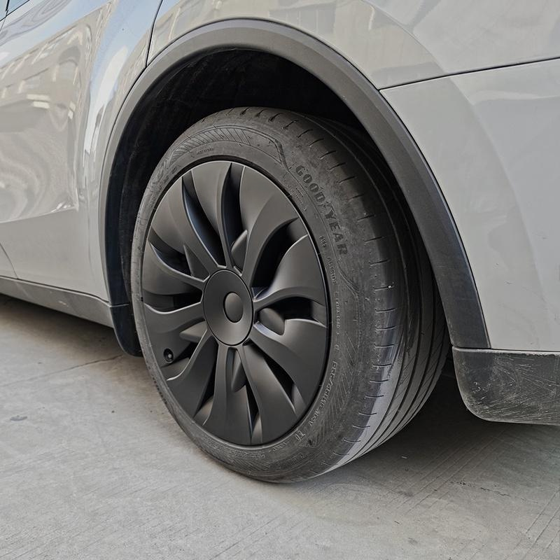 19" Aero Style Wheel Covers for Model Y Juniper Matte Black