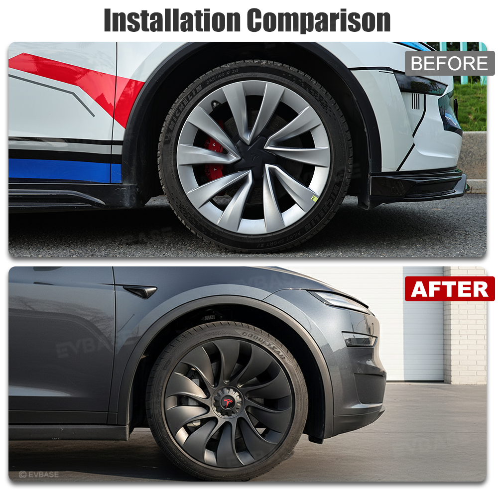 Tessgo 20" Überturbine Style Wheel Covers for Tesla Model Y Juniper (Helix 2.0)