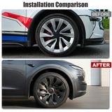 Tessgo 20" Überturbine Style Wheel Covers for Tesla Model Y Juniper (Helix 2.0)