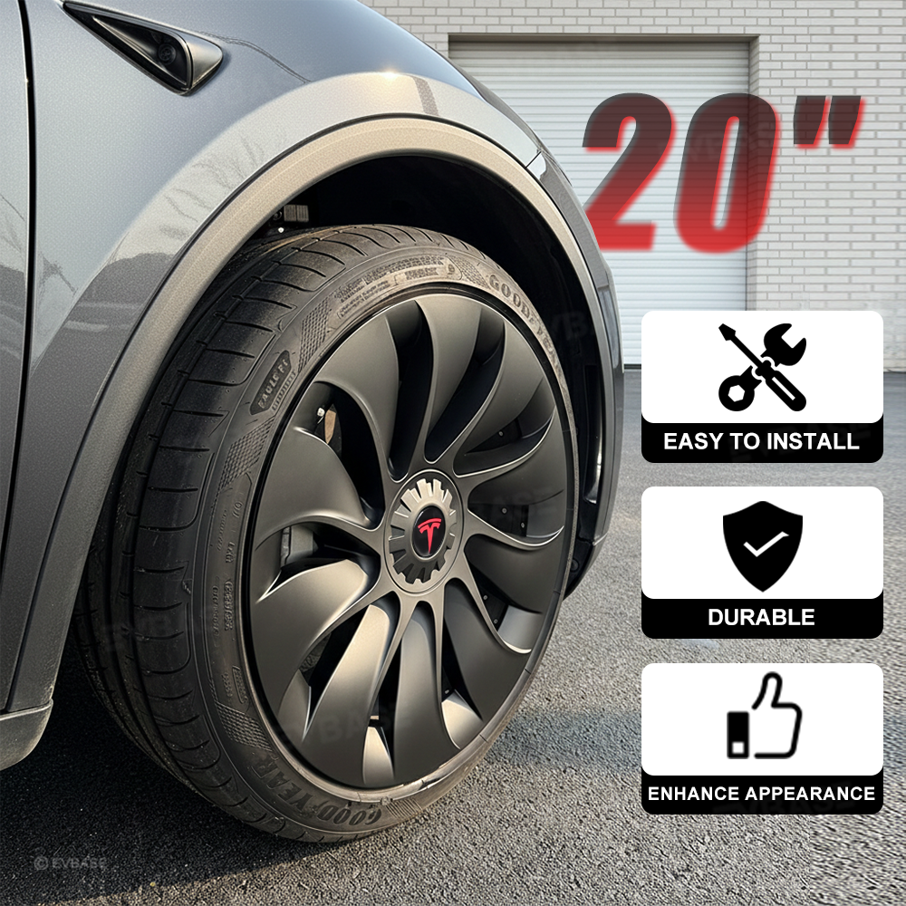 Tessgo 20" Überturbine Style Wheel Covers for Tesla Model Y Juniper (Helix 2.0)