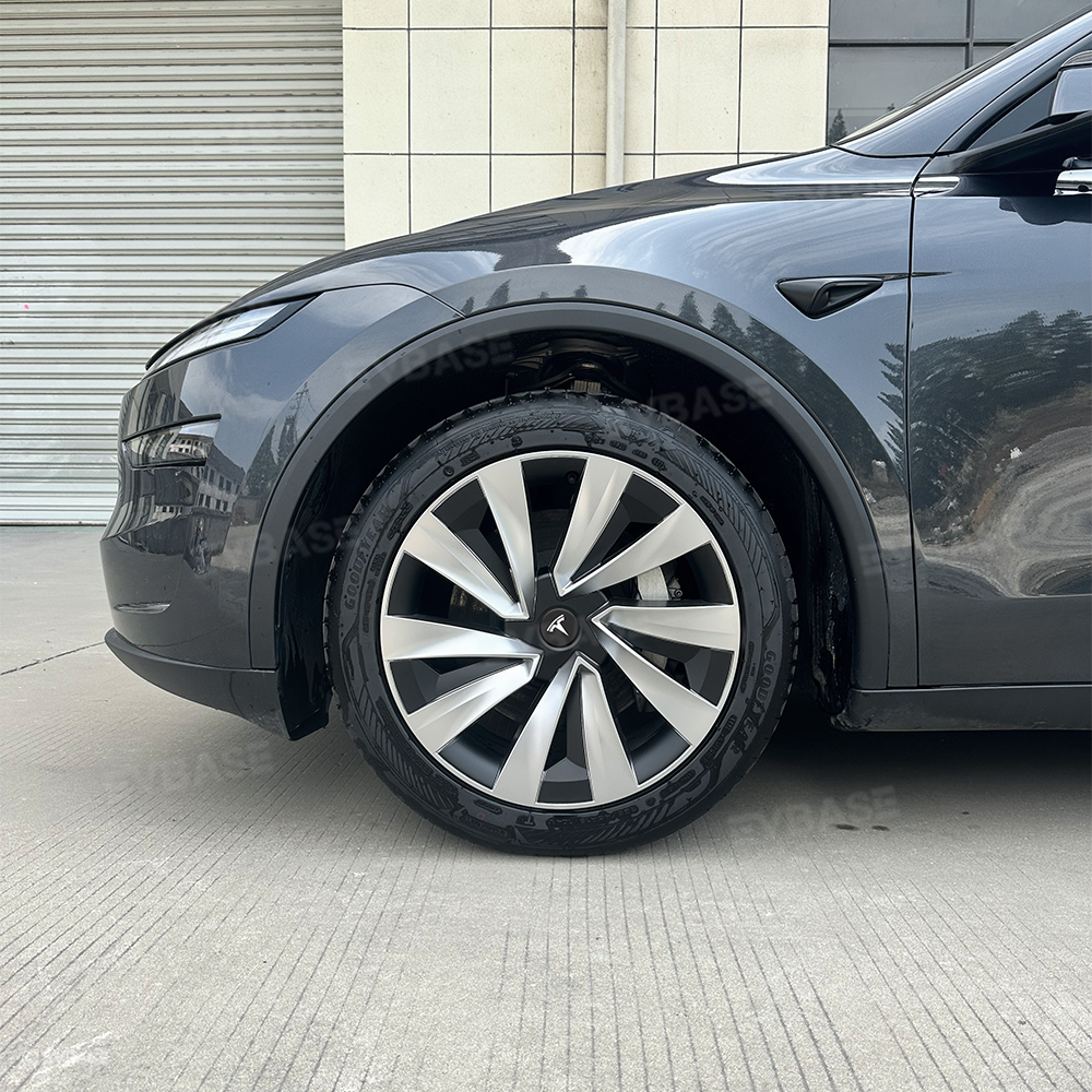 Tessgo "Helix-Aero" 19" Spiral Style Wheel Covers for Tesla Model Y Juniper 4PCS