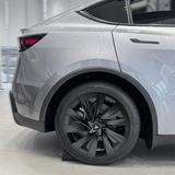 19" Wheel Covers Spiral Style for Model Y Juniper Matte Black 4PCS