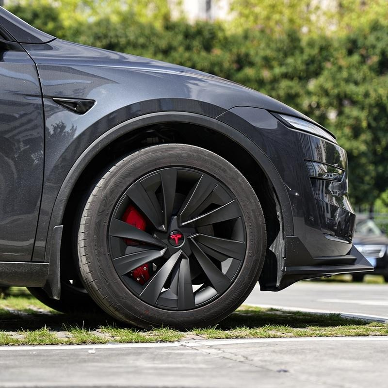 Tessgo 19" Spiral Style Dual-Color Wheel Covers for Tesla Model Y Juniper