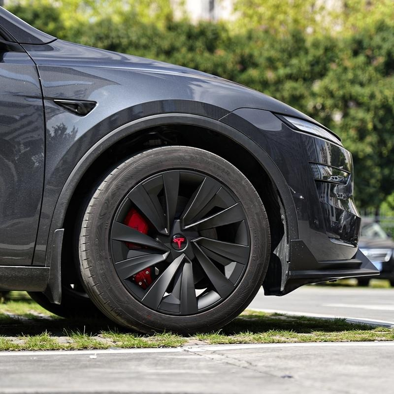 Model Y Juniper 19 Inch Wheel Covers for Tesla Crossflow Wheels Spiral Style Aero Hubcaps 4PCS