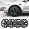Model Y Juniper 19 Inch Wheel Covers for Tesla Crossflow Wheels Spiral Style Aero Hubcaps 4PCS
