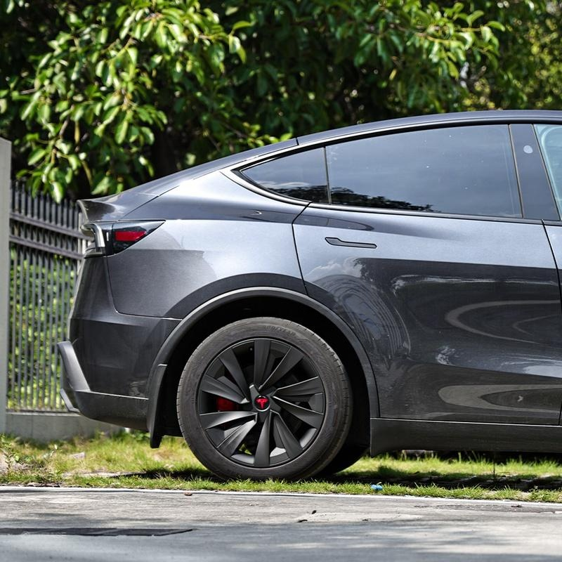 Model Y Juniper 19 Inch Wheel Covers for Tesla Crossflow Wheels Spiral Style Aero Hubcaps 4PCS